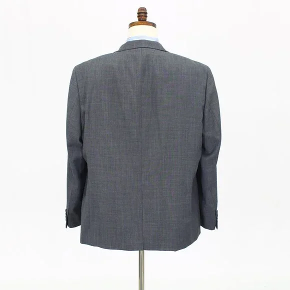 Ralph Lauren 50R Gray Solid 2-Button Sport Coat Blazer Jacket T603